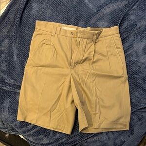 Nordstrom Men's Khaki Flat Front Shorts